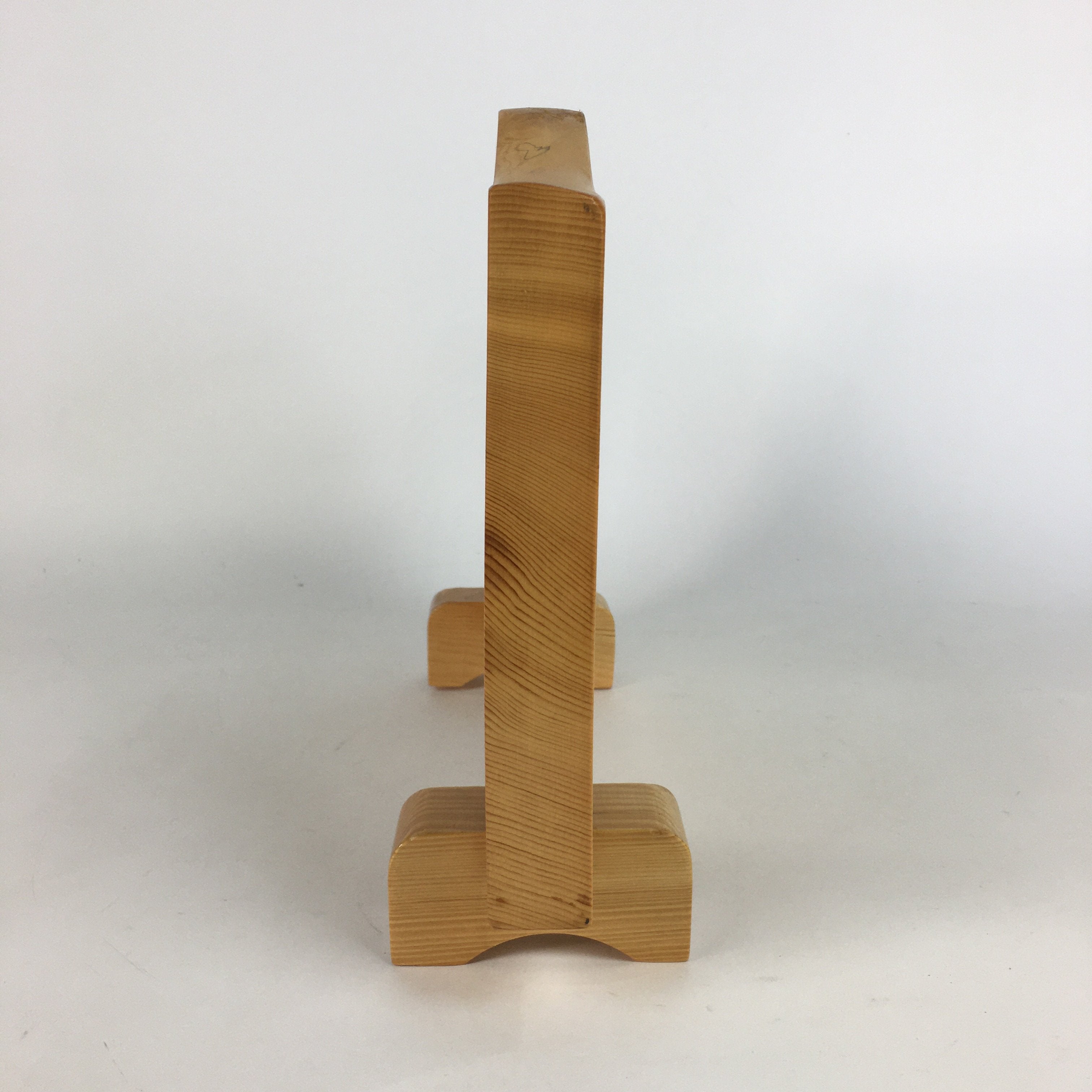 Japanese Natural Wooden Signboard Vtg Display Stand Board Decoration JK223