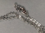 Japanese Necklace Vtg 45cm Long Silver Plated Chain NS Mark JK47