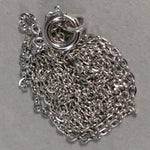 Japanese Necklace Vtg 45cm Long Silver Plated Chain NS Mark JK47