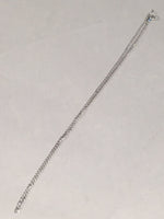 Japanese Necklace Vtg 45cm Long Silver Plated Chain NS Mark JK47