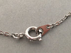 Japanese Necklace Vtg 45cm Long Silver Plated Chain NS Mark JK47