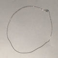 Japanese Necklace Vtg 45cm Long Silver Plated Chain NS Mark JK47