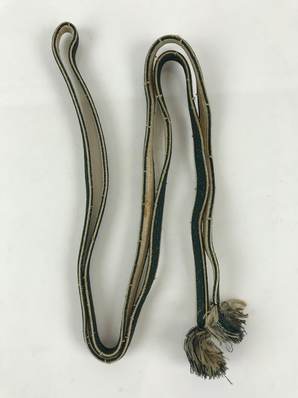 Japanese Obijime Kimono Accessory Silk Kumihimo Kimono Cord Green Brown OJ179