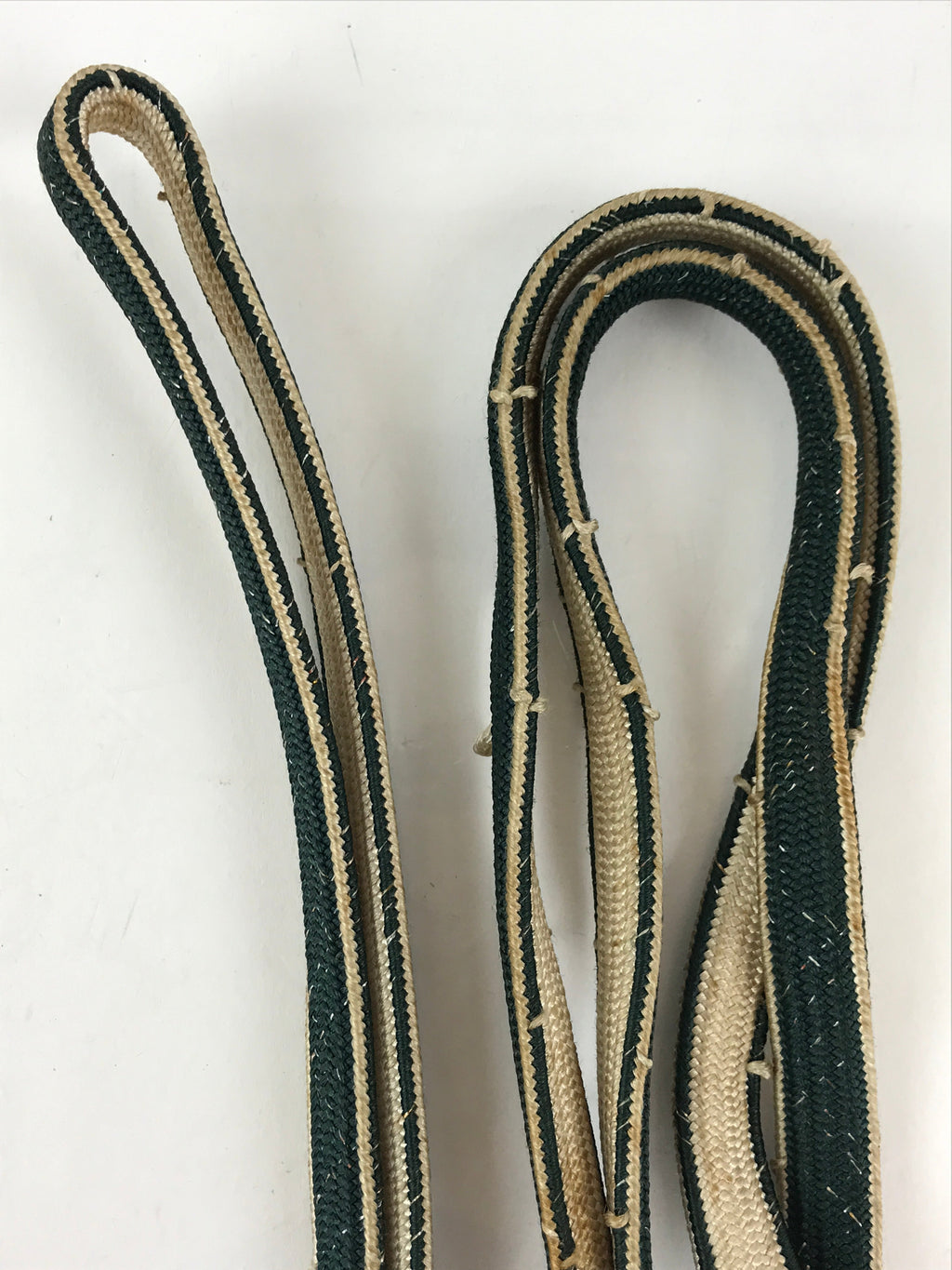 Japanese Obijime Kimono Accessory Silk Kumihimo Kimono Cord Green Brown OJ179