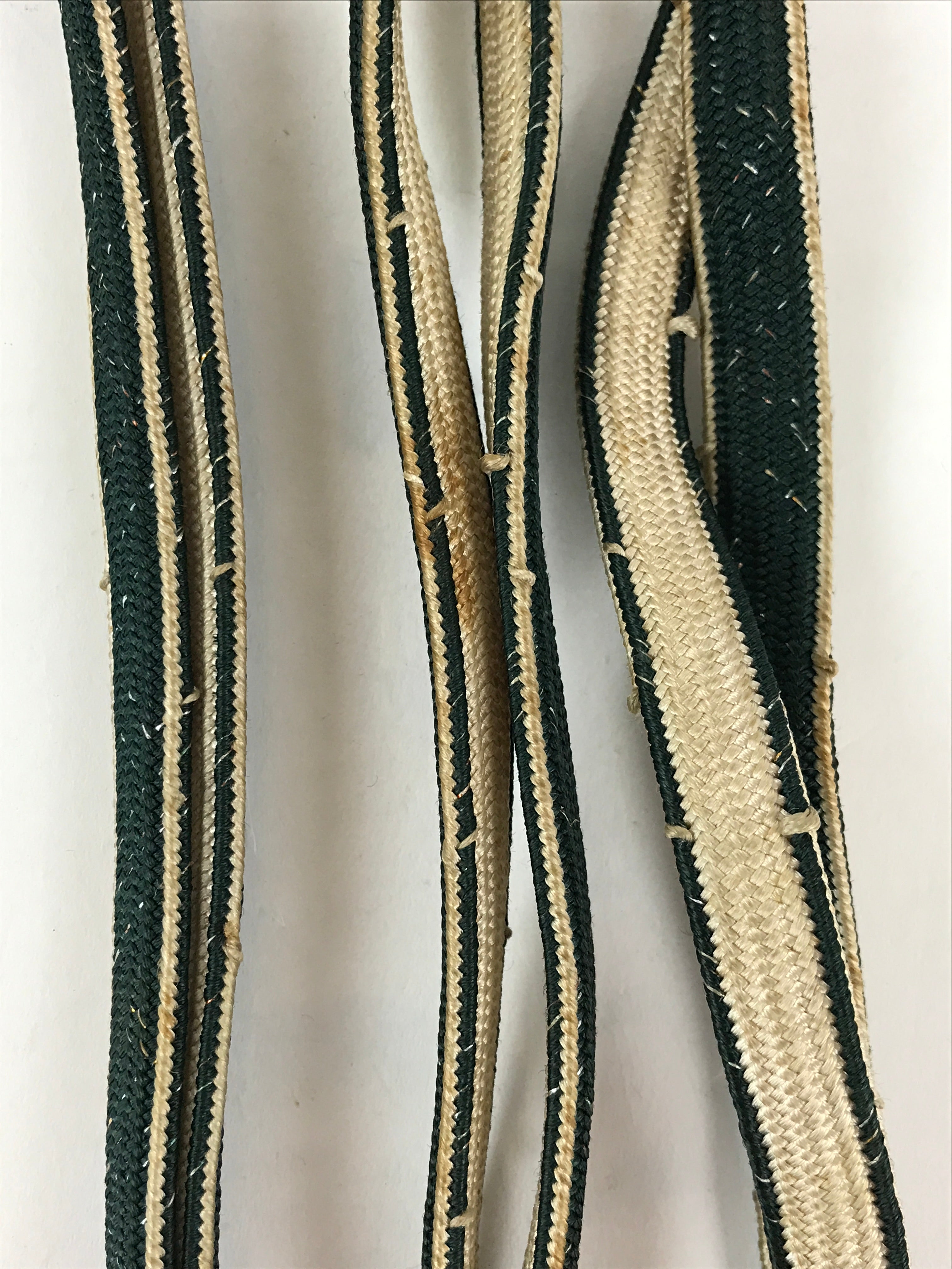 Japanese Obijime Kimono Accessory Silk Kumihimo Kimono Cord Green Brown OJ179