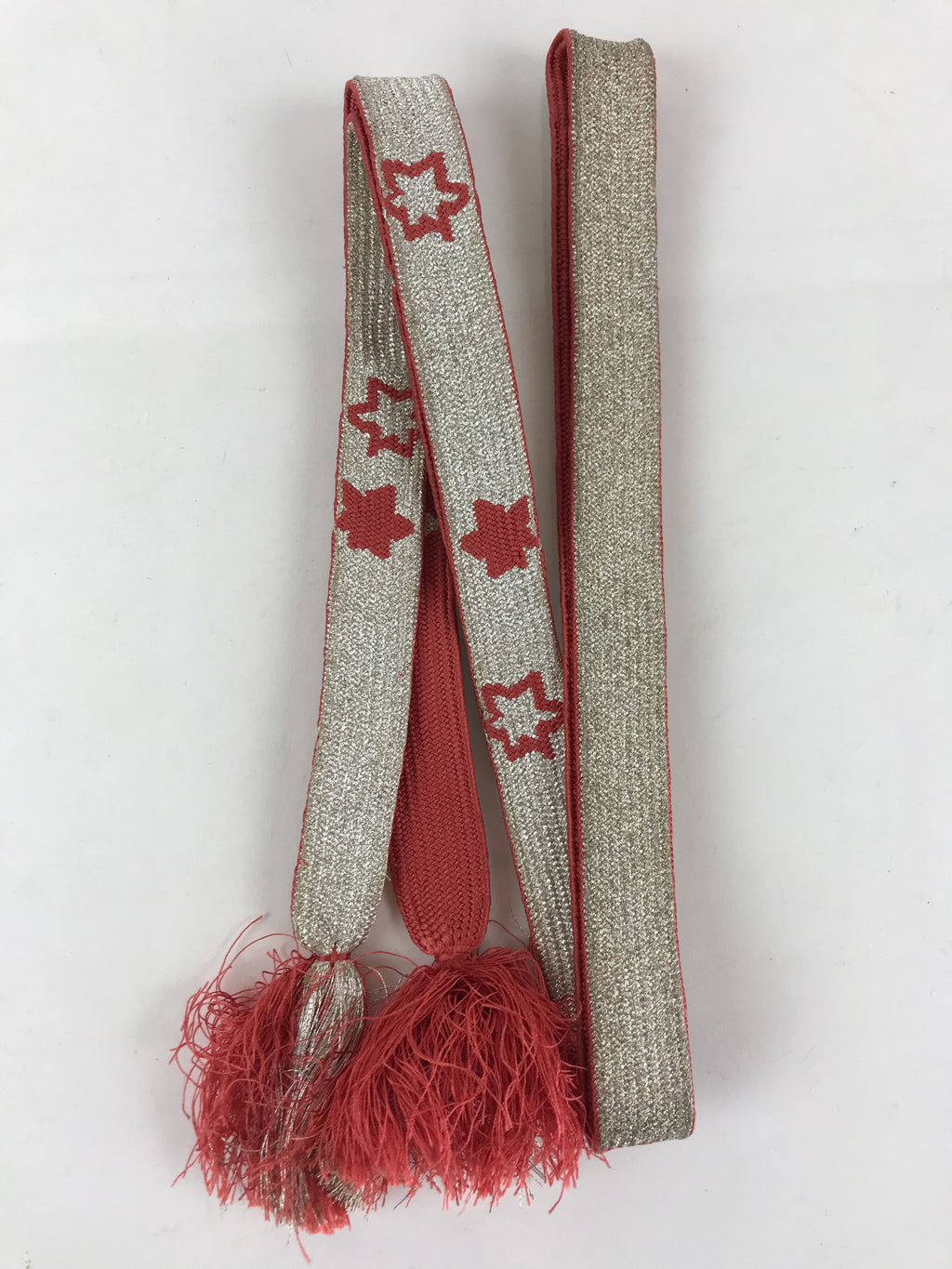Japanese Obijime Kimono Accessory Silk Kumihimo Kimono Cord Pink Silver OJ169