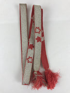 Japanese Obijime Kimono Accessory Silk Kumihimo Kimono Cord Pink Silver OJ169