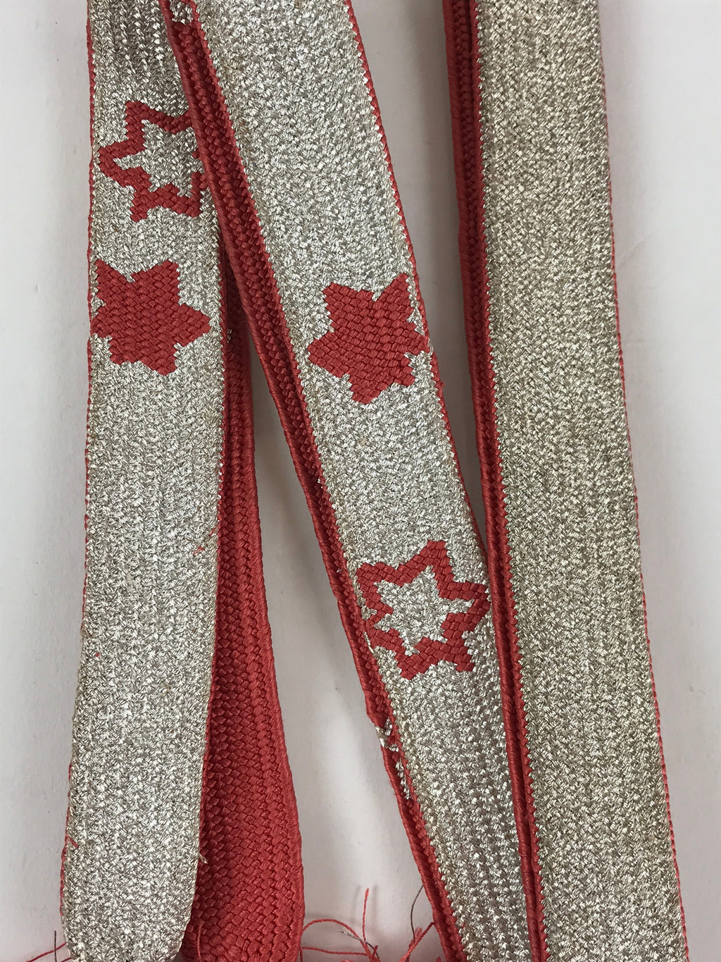 Japanese Obijime Kimono Accessory Silk Kumihimo Kimono Cord Pink Silver OJ169