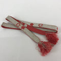 Japanese Obijime Kimono Accessory Silk Kumihimo Kimono Cord Pink Silver OJ169
