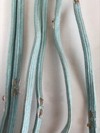 Japanese Obijime Kimono Accessory Silk Kumihimo Vtg Kimono Cord Light Blue OJ172
