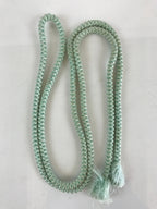 Japanese Obijime Kimono Accessory Silk Kumihimo Vtg Kimono Cord Lt Blue OJ174