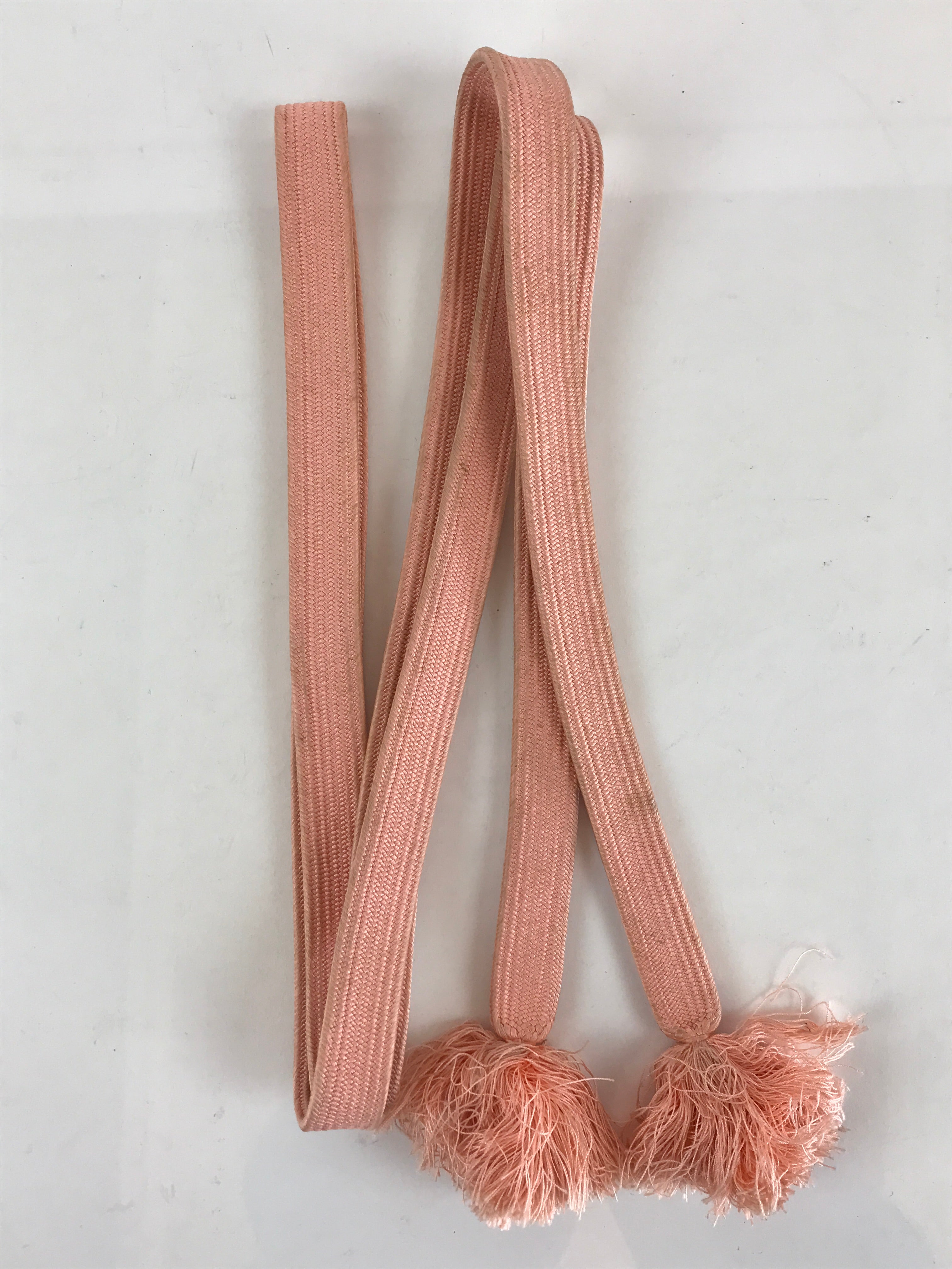 Japanese Obijime Kimono Accessory Silk Kumihimo Vtg Kimono Cord Pink OJ171