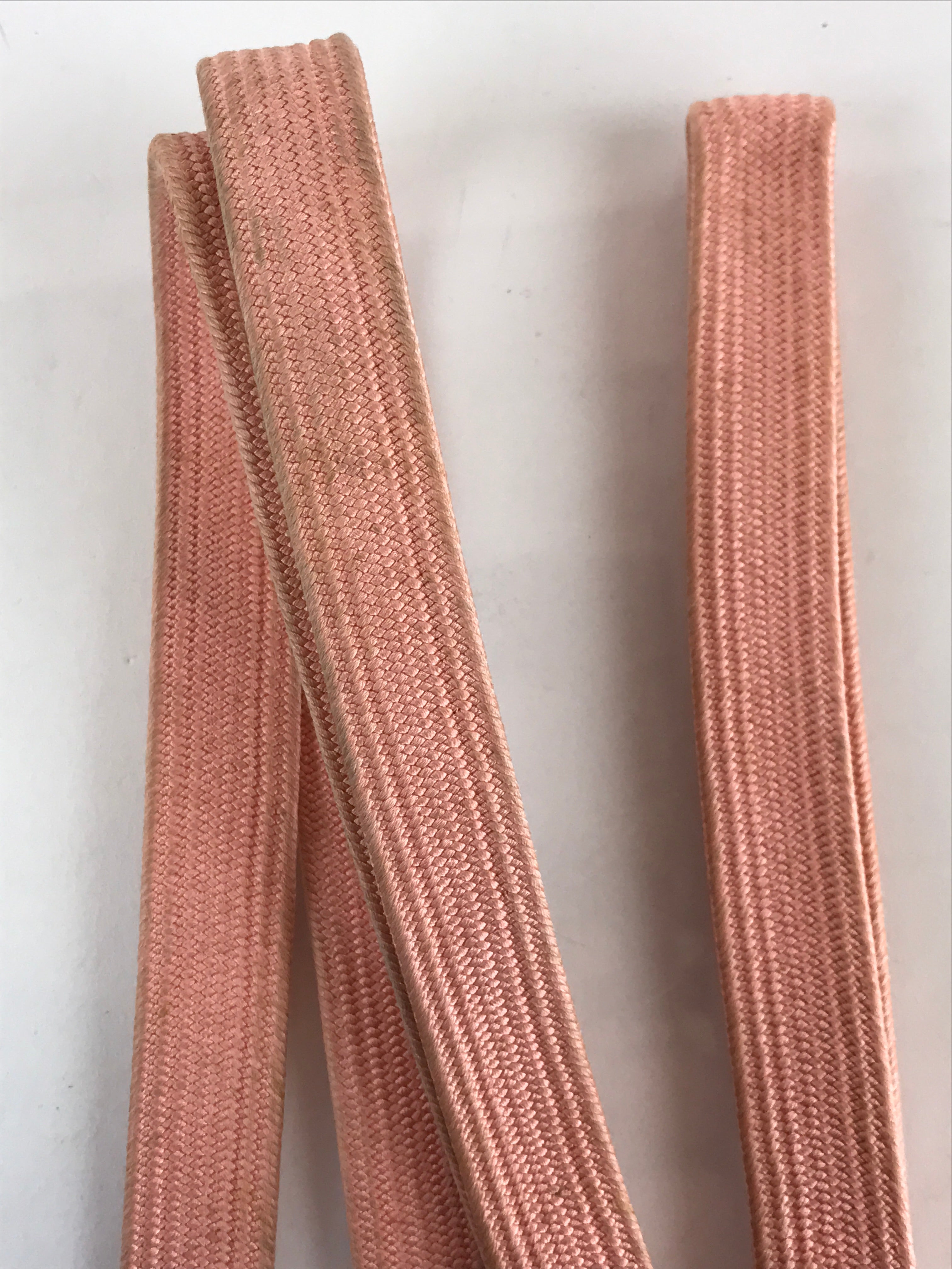 Japanese Obijime Kimono Accessory Silk Kumihimo Vtg Kimono Cord Pink OJ171