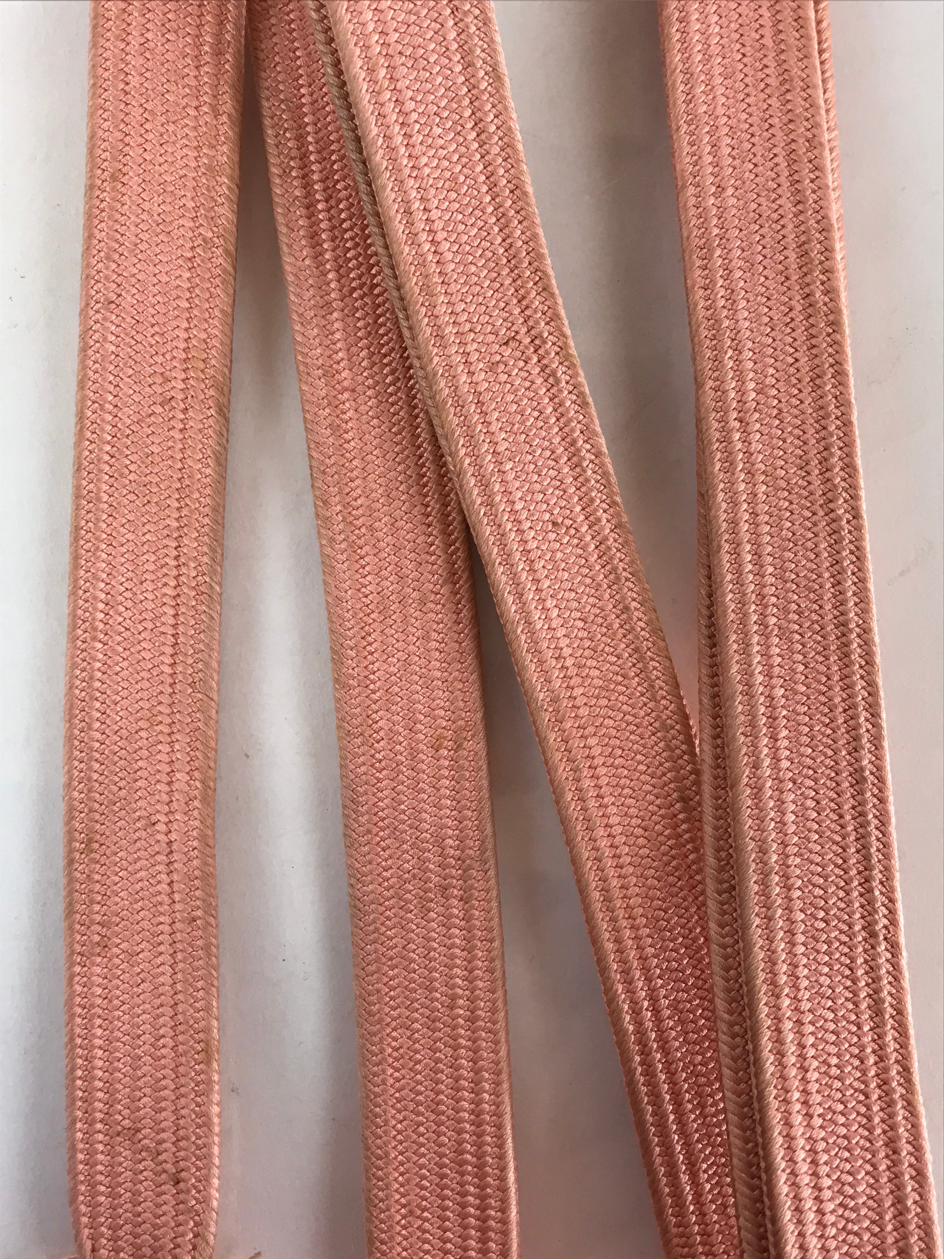 Japanese Obijime Kimono Accessory Silk Kumihimo Vtg Kimono Cord Pink OJ171