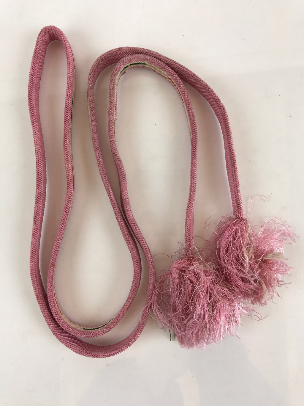 Japanese Obijime Kimono Accessory Silk Kumihimo Vtg Kimono Cord Pink OJ176