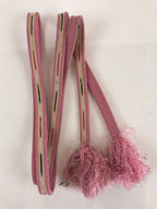 Japanese Obijime Kimono Accessory Silk Kumihimo Vtg Kimono Cord Pink OJ176