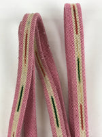 Japanese Obijime Kimono Accessory Silk Kumihimo Vtg Kimono Cord Pink OJ176
