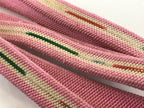 Japanese Obijime Kimono Accessory Silk Kumihimo Vtg Kimono Cord Pink OJ176