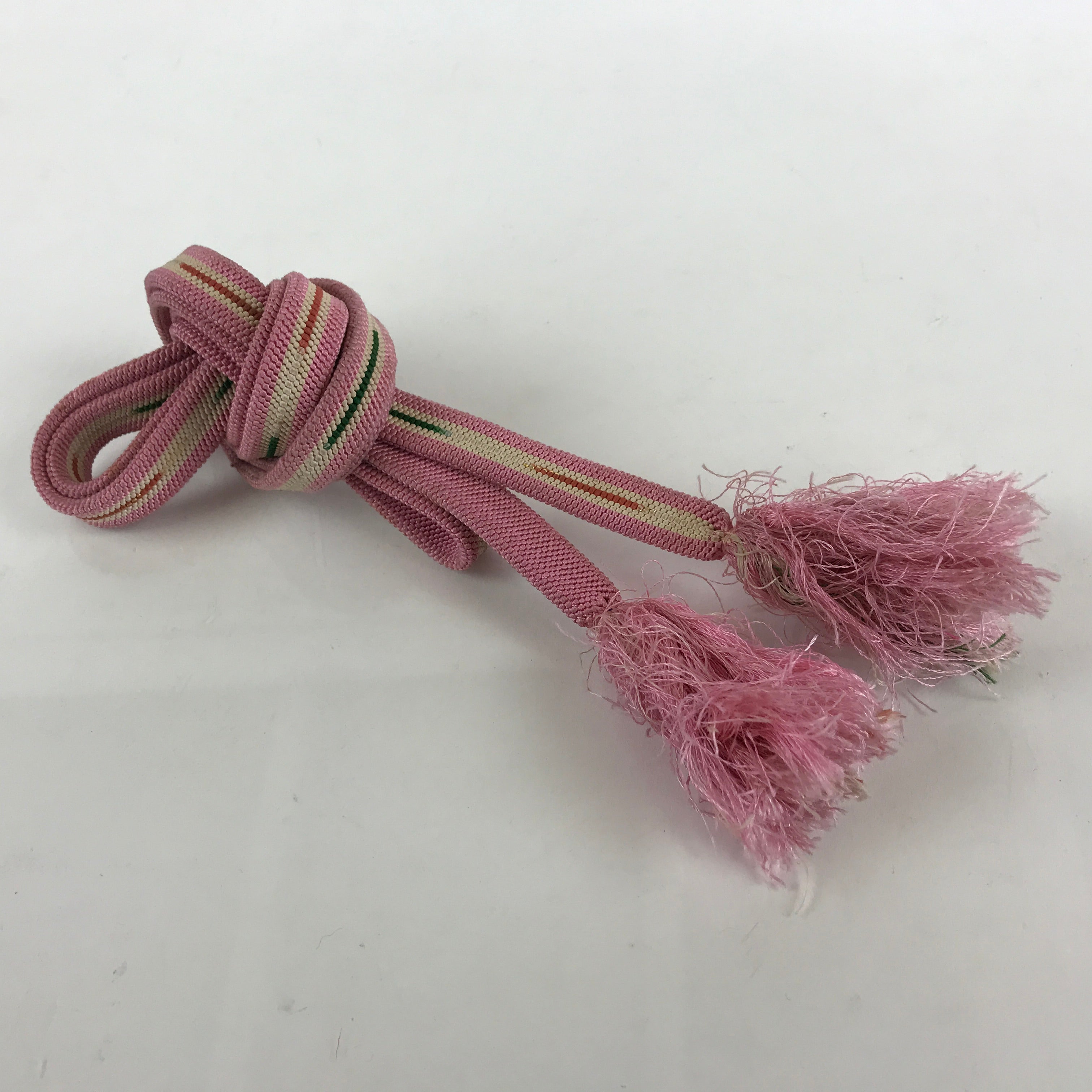 Japanese Obijime Kimono Accessory Silk Kumihimo Vtg Kimono Cord Pink OJ176