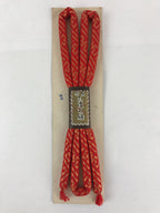 Japanese Obijime Maruguke Kimono Accessory Silk Kumihimo Kimono Red Gold OJ167