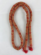 Japanese Obijime Maruguke Kimono Accessory Silk Kumihimo Kimono Red Gold OJ168