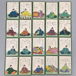Japanese Ogura Hyakunin Isshu Vtg Traditional Playing Cards 100 Poem Game J964