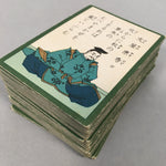 Japanese Ogura Hyakunin Isshu Vtg Traditional Playing Cards 100 Poem Game J964