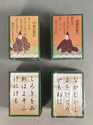 Japanese Ogura Hyakunin Isshu Vtg Traditional Playing Cards 100 Poem Game JK128