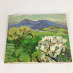 Japanese Oil Painting Picture Summer Mountain Stream Trees Yoshihiro Hagino FL22