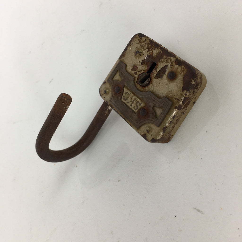 Japanese Padlock SKC Osaka Vtg Lock and 2 Keys Nankinjyo Iron Brown JK222