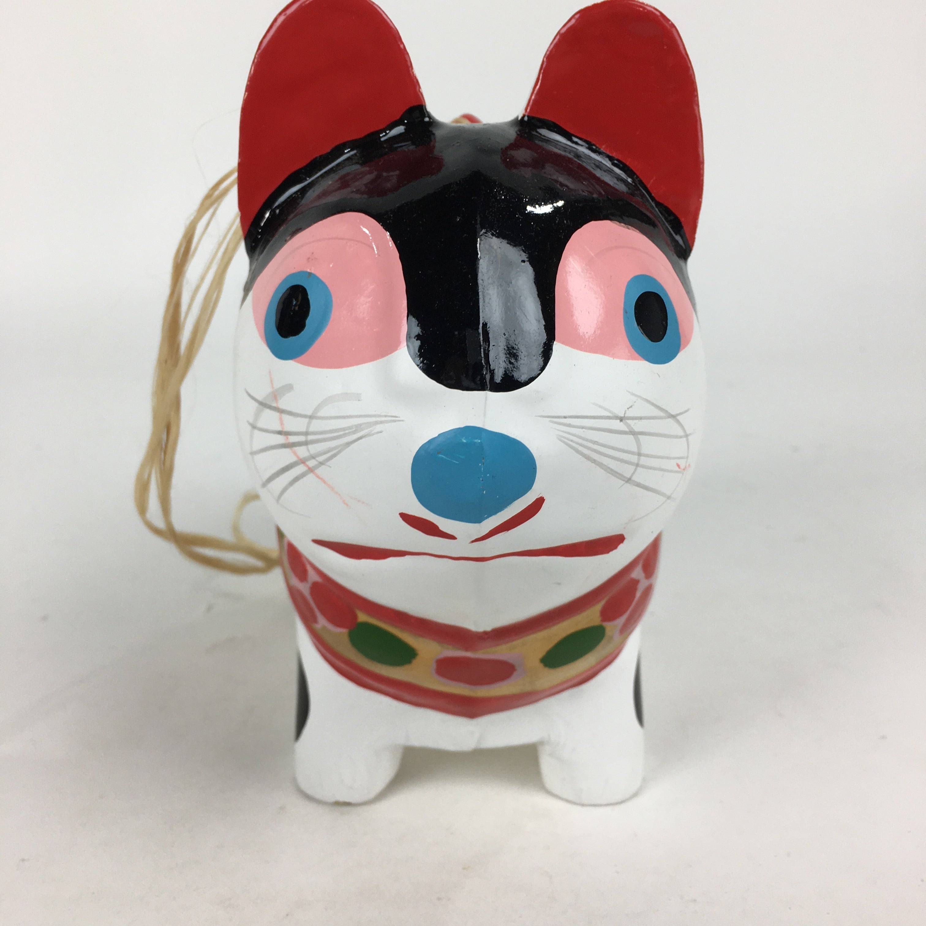 Japanese Paper Clay Dog Hariko Doll Zodiac Figurine Vtg Lucky Charm Nagoya BD772