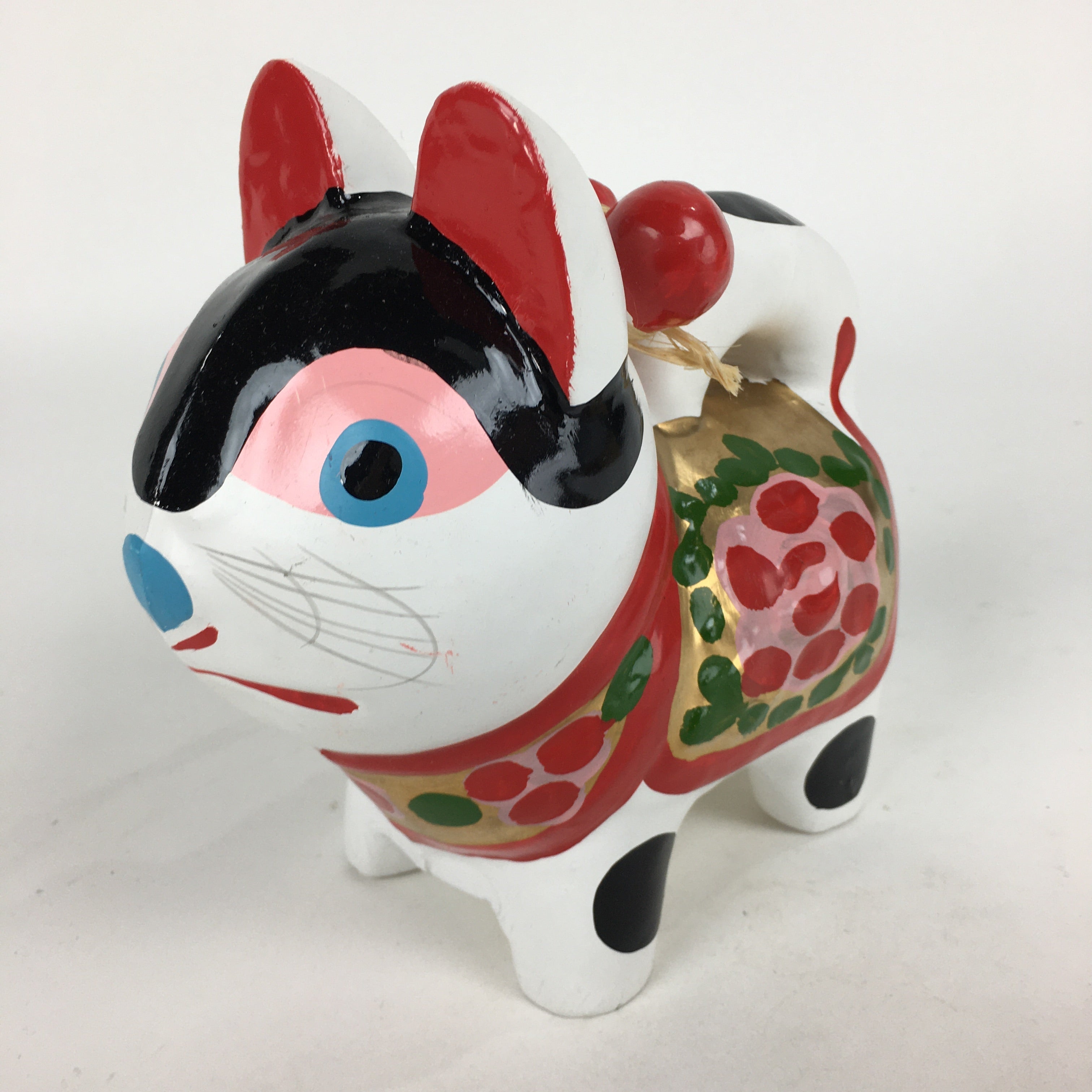 Japanese Paper Clay Dog Hariko Doll Zodiac Figurine Vtg Lucky Charm Nagoya BD772