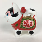 Japanese Paper Clay Dog Hariko Doll Zodiac Figurine Vtg Lucky Charm Nagoya BD773