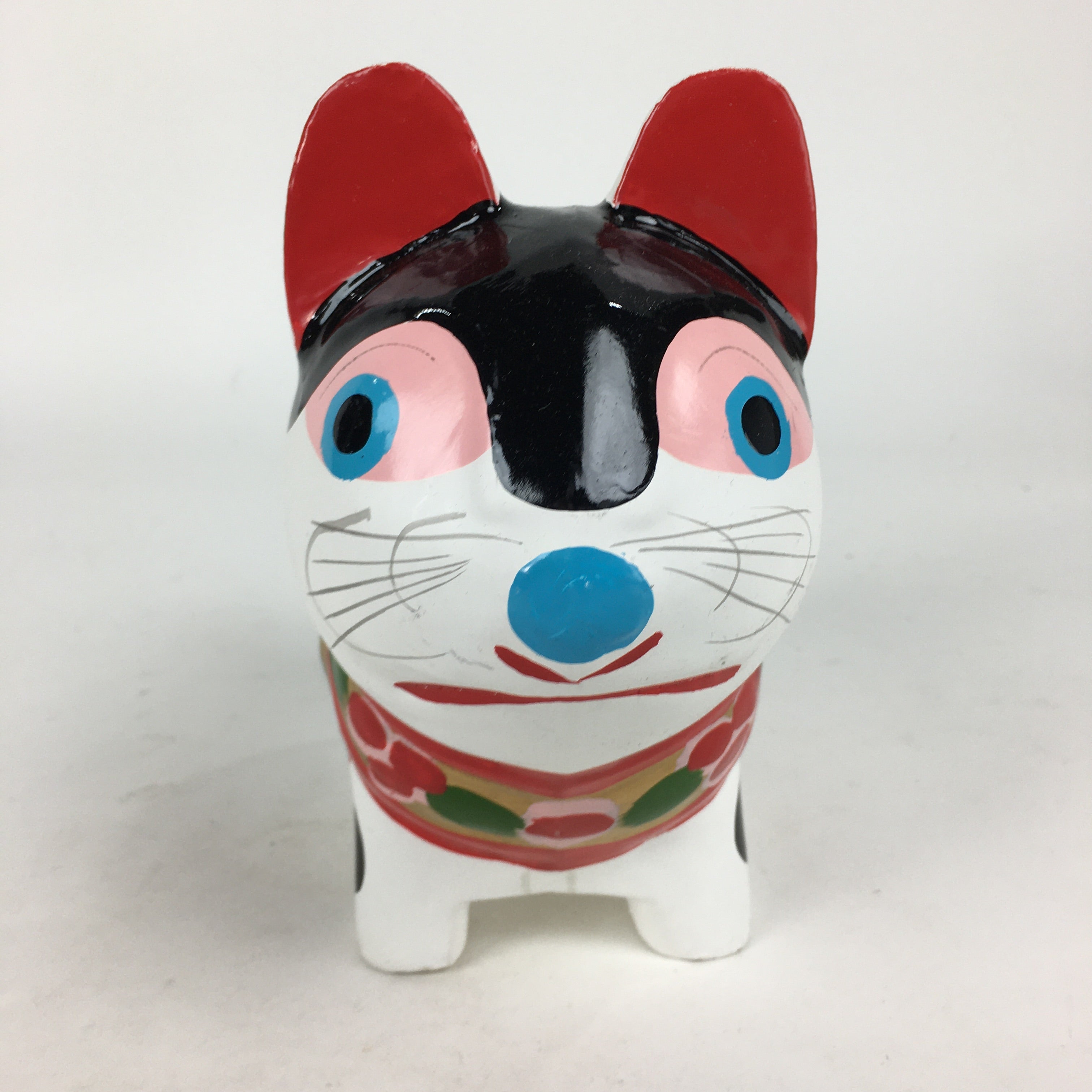 Japanese Paper Clay Dog Hariko Doll Zodiac Figurine Vtg Lucky Charm Nagoya BD773