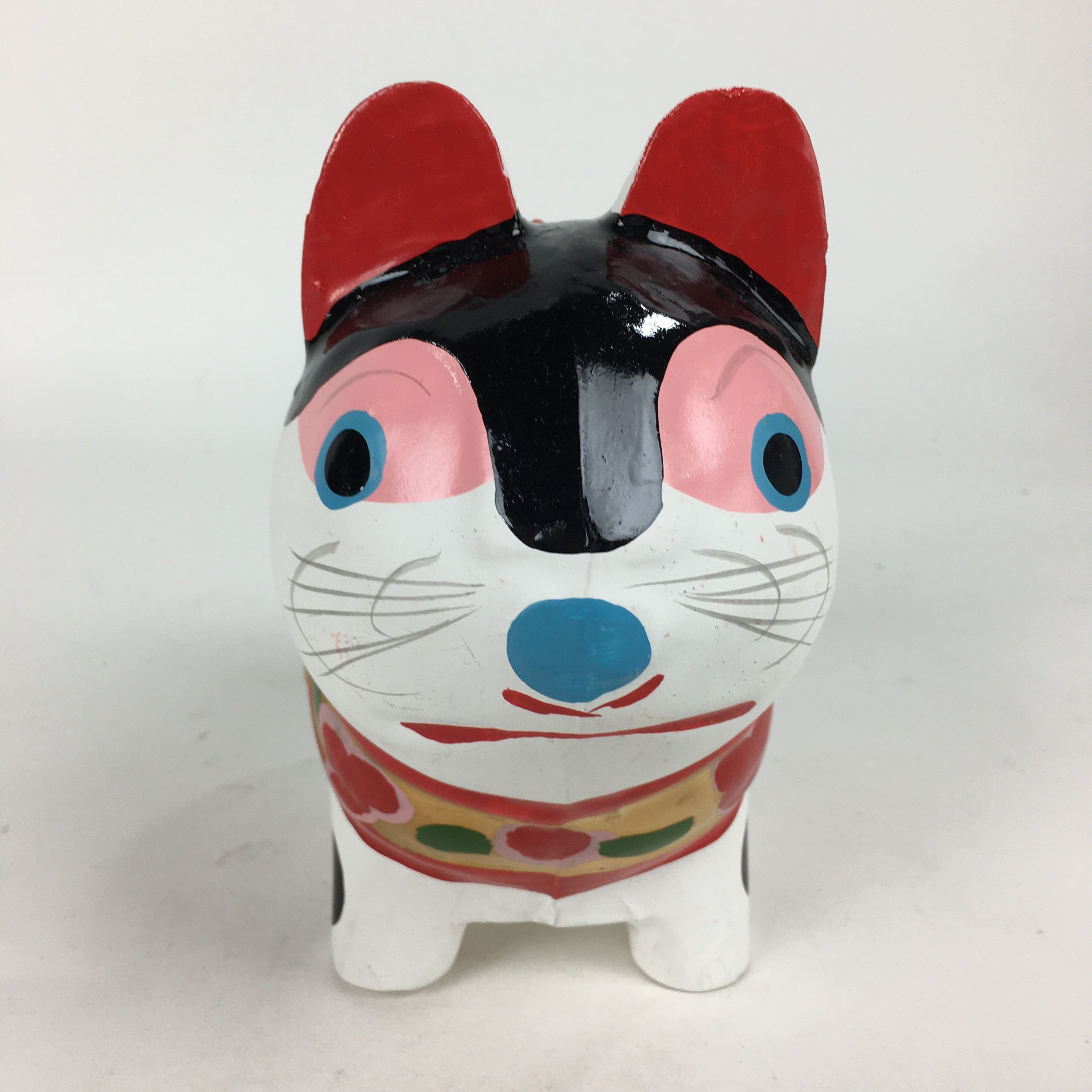 Japanese Paper Clay Dog Hariko Doll Zodiac Figurine Vtg Lucky Charm Nagoya BD774