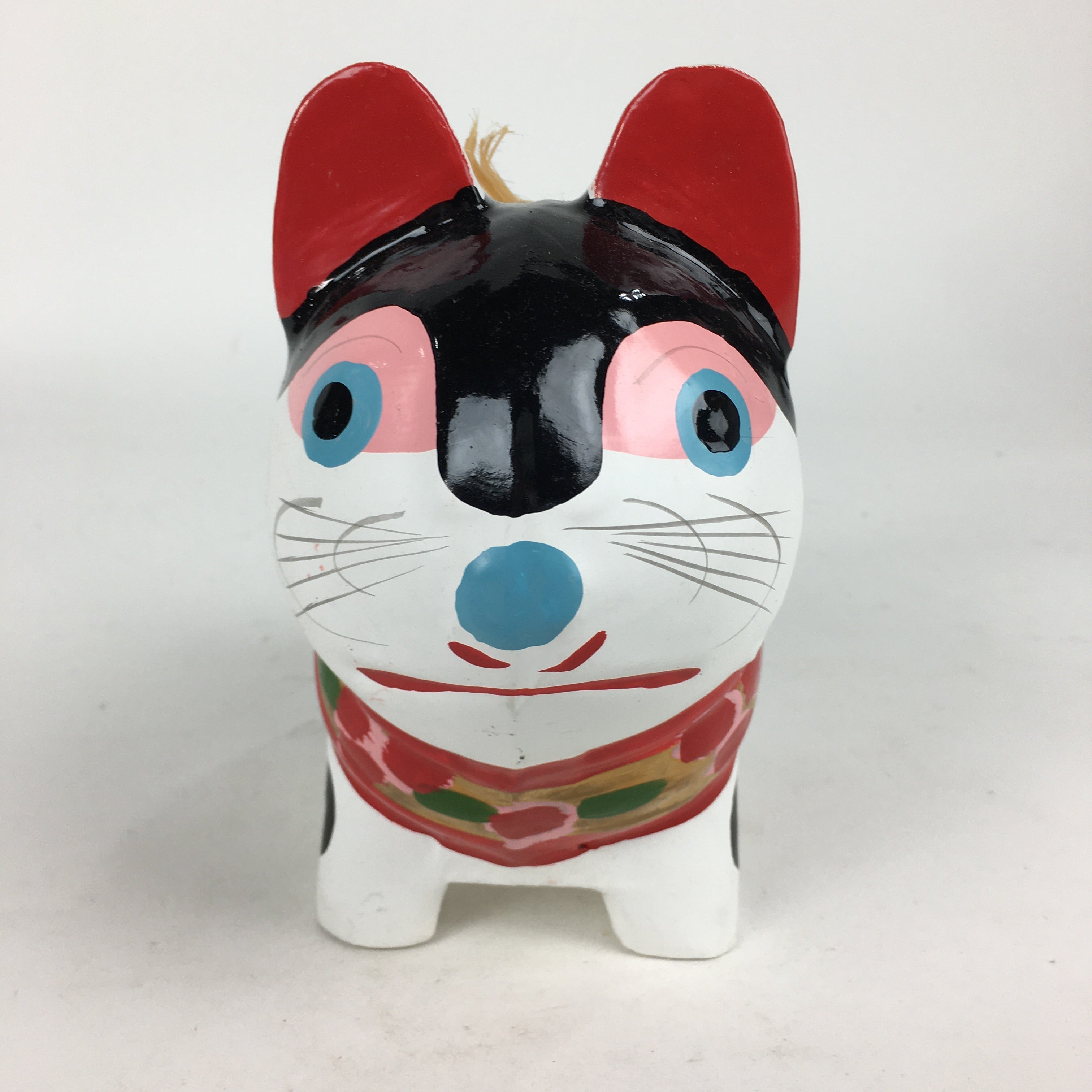 Japanese Paper Clay Dog Hariko Doll Zodiac Figurine Vtg Lucky Charm Nagoya BD775