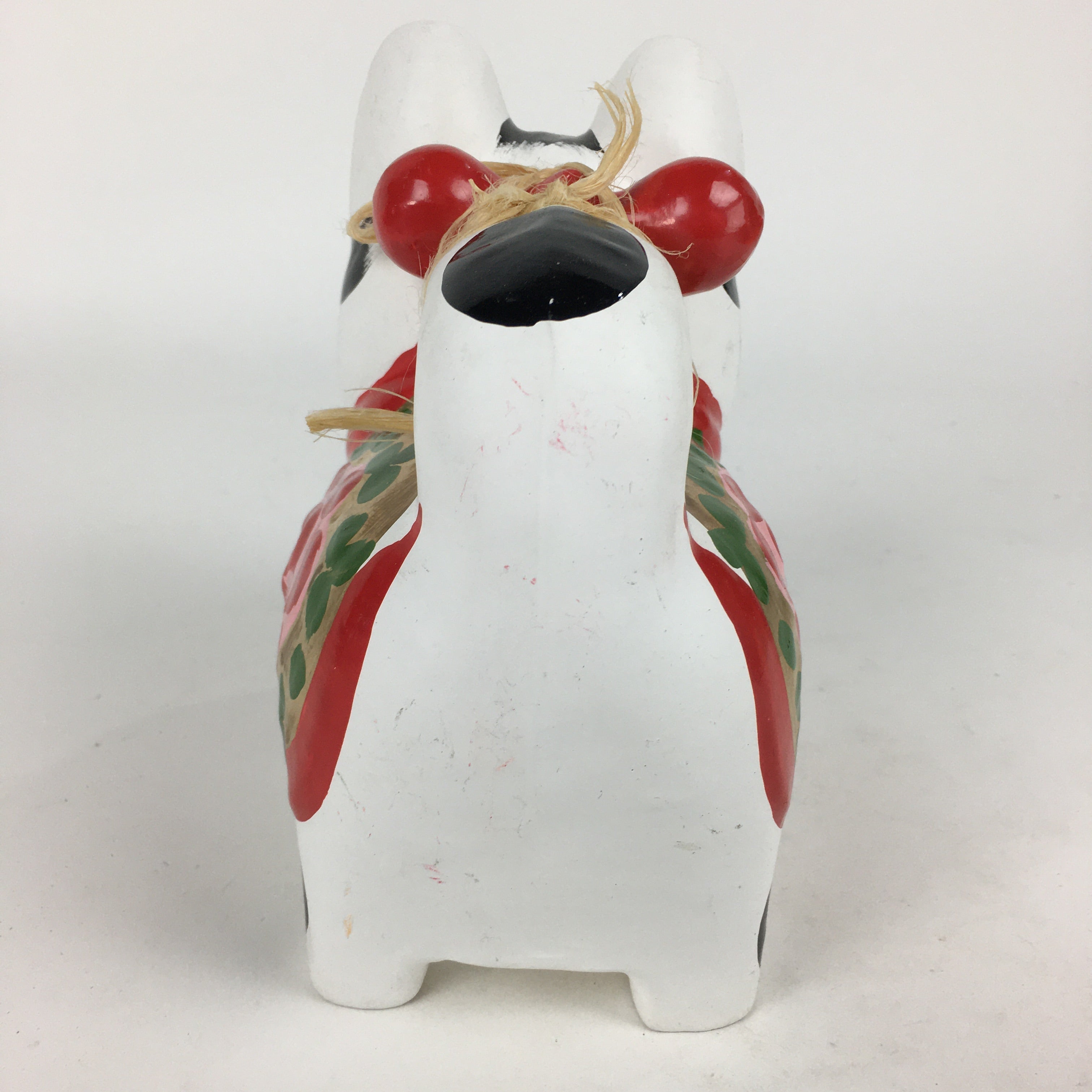 Japanese Paper Clay Dog Hariko Doll Zodiac Figurine Vtg Lucky Charm Nagoya BD775