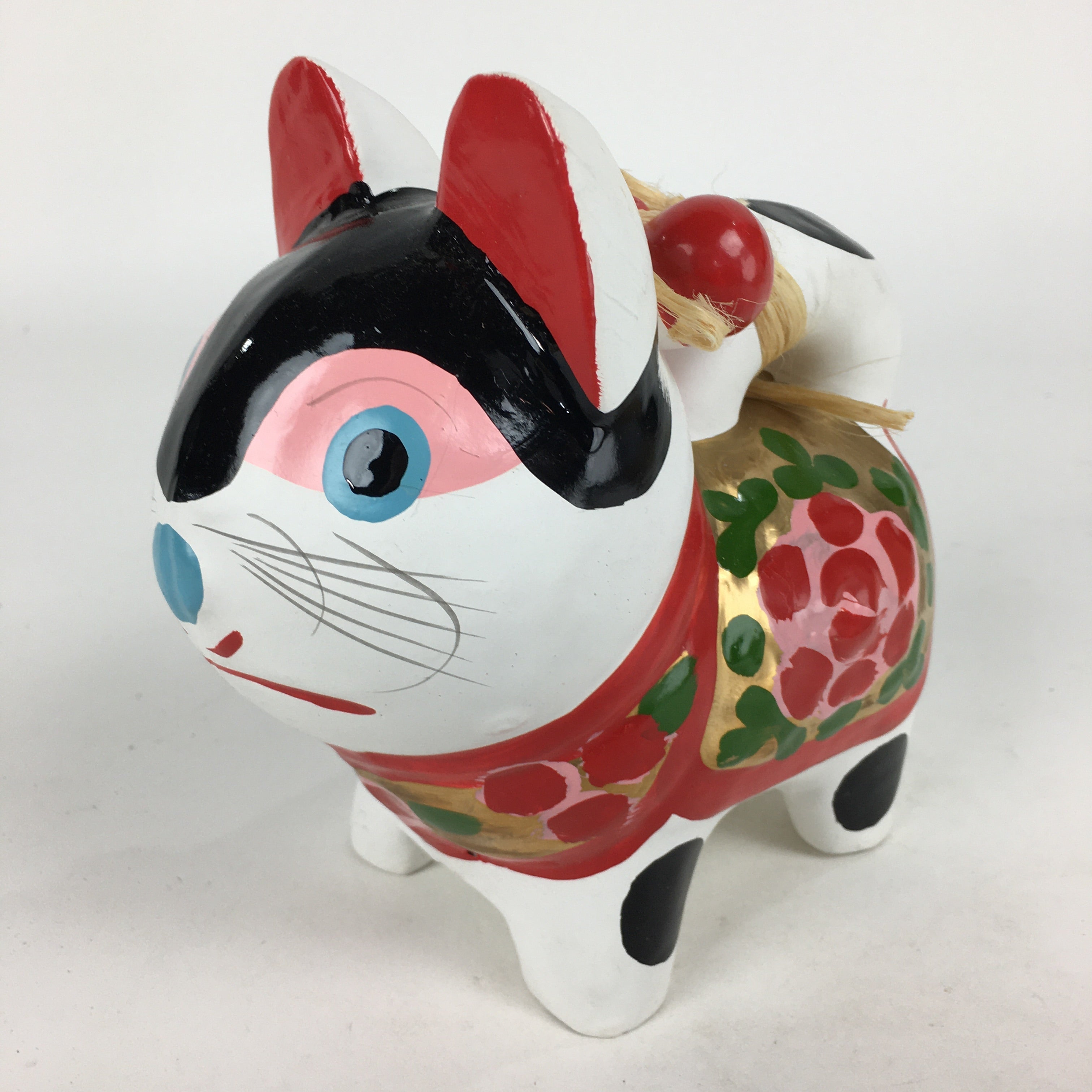 Japanese Paper Clay Dog Hariko Doll Zodiac Figurine Vtg Lucky Charm Nagoya BD775