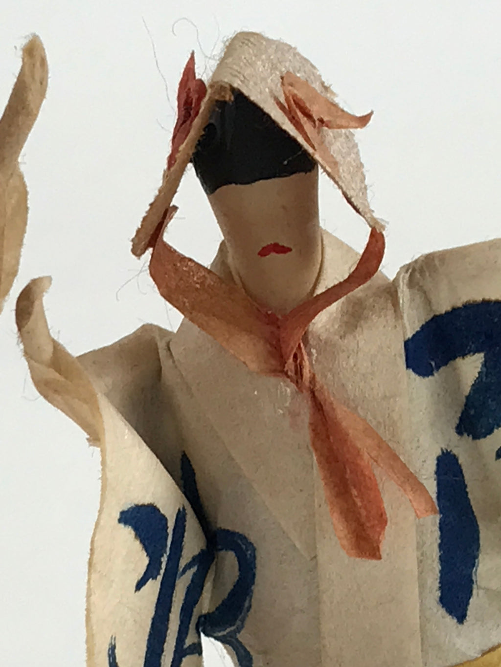 Japanese Paper Doll Vtg Awaodori Dancer Figurine Traditional Craft Folk Art Toy