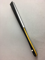 Japanese Paper Folding Fan Vtg Sensu Bamboo Wood Kanji Cloud Calligraphy 4D192