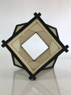 Japanese Paper Lantern Cover Vtg Wood Frame Illumination Festival LT53