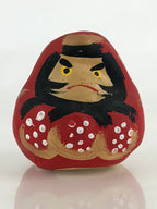 Japanese Paper Mâché Daruma Vtg Red Bodhidharma Zen Wish Traditional Doll BD878