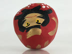 Japanese Paper Mâché Daruma Vtg Red Bodhidharma Zen Wish Traditional Doll BD878