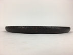 Japanese Paper Tray Obon Vtg Wood Washi Waterproof Brown Flower UR638