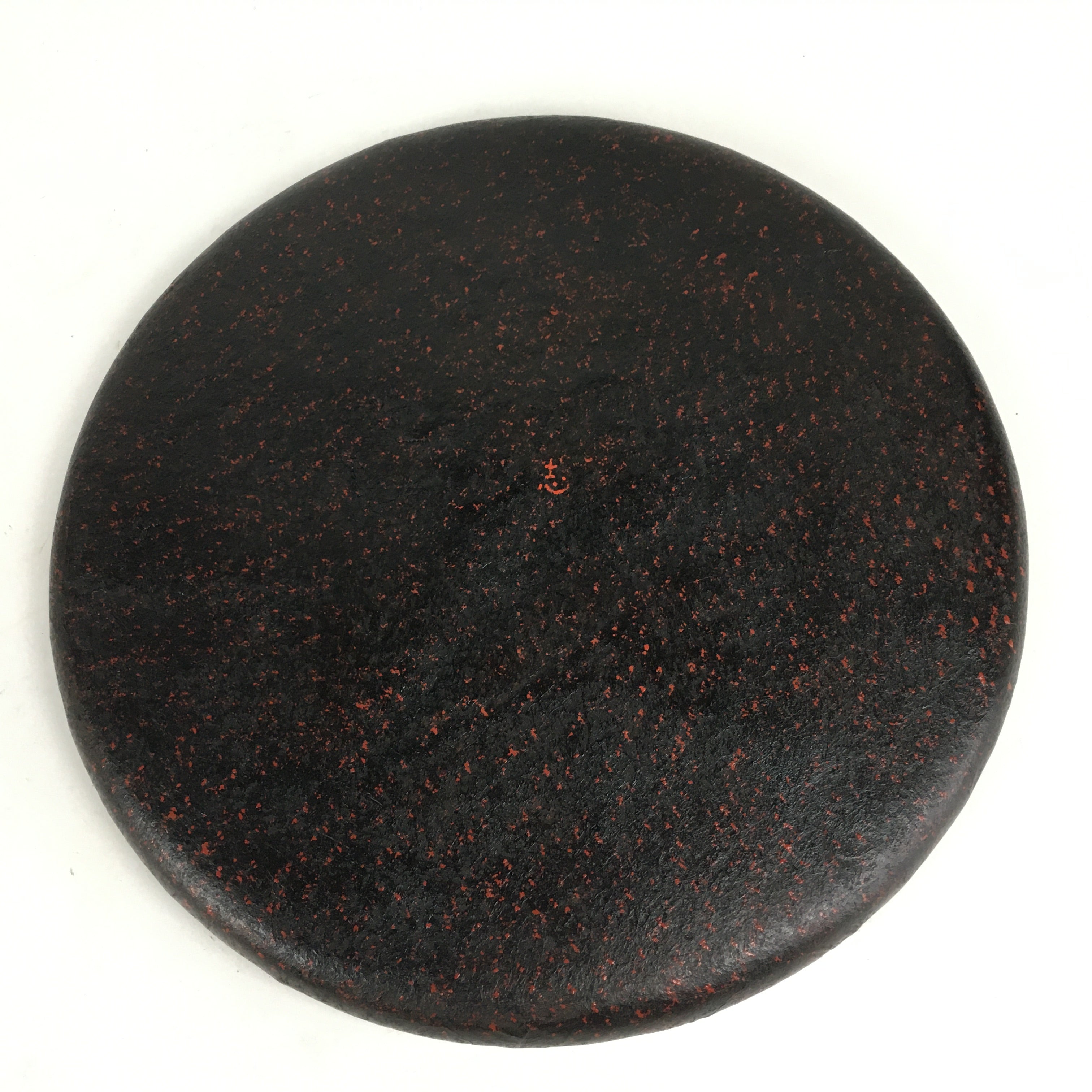 Japanese Paper Tray Obon Vtg Wood Washi Waterproof Brown Flower UR638