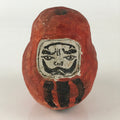 Japanese Papier-Mâché Dharma Figurine Doll Round Daruma Red Lucky Charm BD847