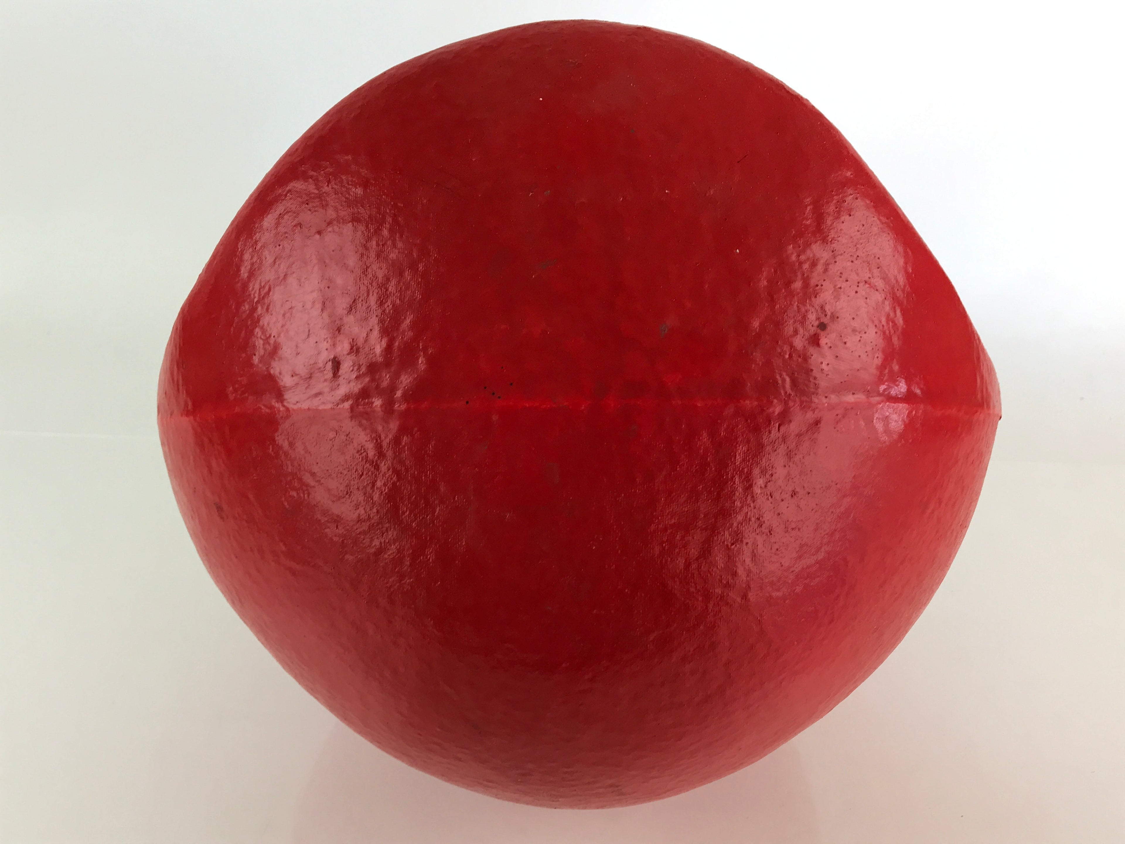 Japanese Papier-Mâché Dharma Figurine Doll Round Daruma Red Lucky Charm BD848