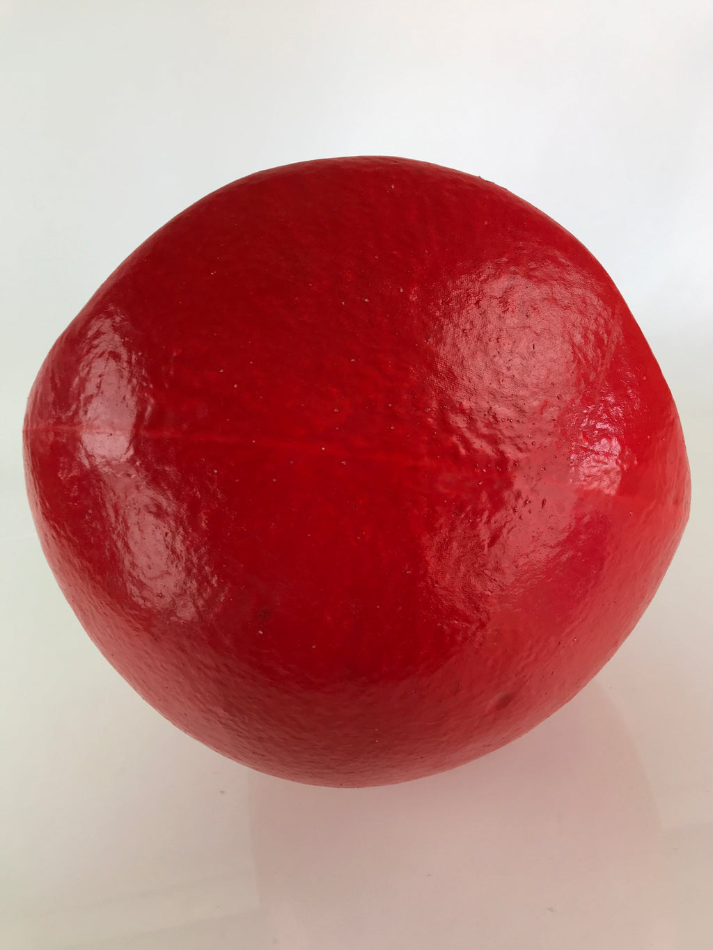 Japanese Papier-Mâché Dharma Figurine Doll Round Daruma Red Lucky Charm BD849