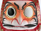 Japanese Papier-Mâché Dharma Figurine Doll Round Daruma Red Lucky Charm BD849