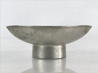 Japanese Pewter Sake Cup Sakazuki Guinomi Vtg Boxed Drinking Metal Kizan PX665